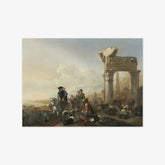 Hunters Near Ruins by Jan Baptist Weenix - thumbnail_0_nf_6710425f762cab4eff7871fa